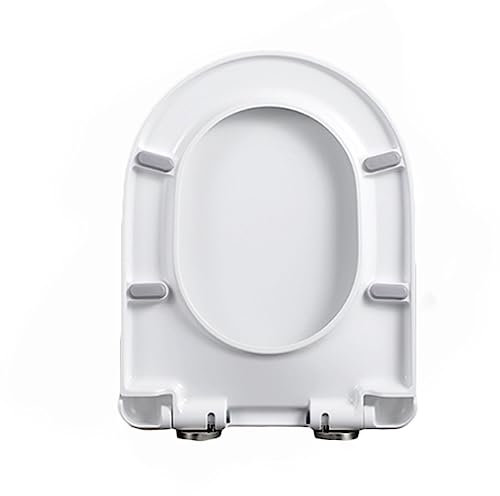 HAFEISI Family toilet seat,D-Shaped Toilet Seat with Soft Close & Quick Release Hinges, Polypropylene, Toilet Seat D Shape Soft Close