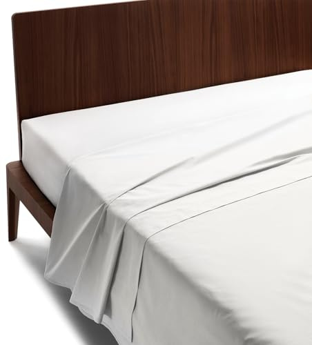 GUZZINI Classic - Drap Plat 2 Personnes 180x280 ou 1 Personne en 100% Coton Percalle Certifié OekoTex Frais et Respirant, Draps Housses Dessus de Lits pour Linge de Lit, Drap Housse Douce et Durable