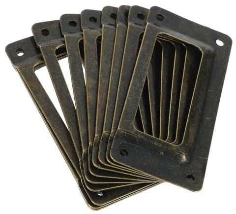 CANIGHT 12stücke Antike Etikettenhalter Für Vintage Etikettenrahmen Für Büro Und Möbel Eisenrahmen Für Karten Und Beschriftungen