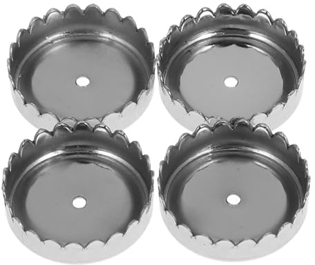 VOSAREA 4Pcs Magnetic Soap Holder Caps Wall-Mounted Bathroom Soap Organizer with Drain Rack Rust-Resistant Kitchen Stand for Easy Installation