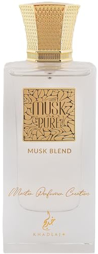 Khadlaj Musk Pure Musk Blend for Unisex Eau De Parfum Spray, 2.0 Ounce