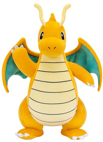 Pokémon Plush 30cm Dragonite - Plyschleksak for barn 2+ - Officiell Pokemon mjukisdjur.