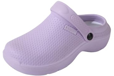R-ISLAND Zuecos para Mujer, Adulto, Hechos de EVA, Ligeros, Antideslizantes y Cómodos para Uso Diario (Morado 41)