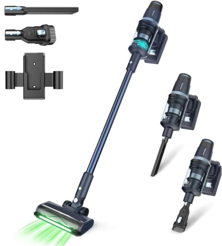 CleanDetect 450W - Aspirapolvere - Senza fili - 3 ugelli - Aspirapolvere - Senza sacchetto - Batteria Samako