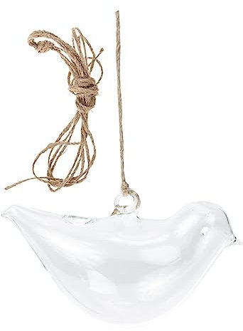 iplusmile Hängender Glasblumenvase Pflanztopf Klare Hydrokultur Pflanzgefäße Hängevase Dekorative Vase Pflanzenbehälter Glaswaren Hängende Blumentopf