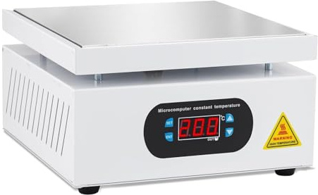 YUCHENGTECH Placa Calefactora Estación de Soldadura 200x200mm | 0-400℃ Ajustable 700W Placa Calefactora Electrónica LCD Digital