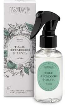 Nasoterapia FOGLIE DI POMODORO E MENTA vivacità - Spray ambiente e tessuti con oli essenziali 100 ml