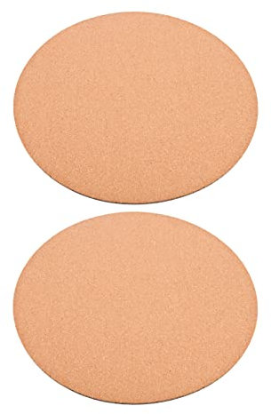 ifundom 2pezzi Tappeto di Sughero per Piante Sottovaso Assorbente Rotondo per Vasi da Fiori Protezione per Superfici Leggero e Resistente per Balconi e Interni