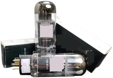 Kit amplificatore valvolare elettronico audio UK-EL34 UKEL34 for aggiornamento valvolare EL34 EL34C 6CA7 6P3P 6L6(2pcs Matched Pair)