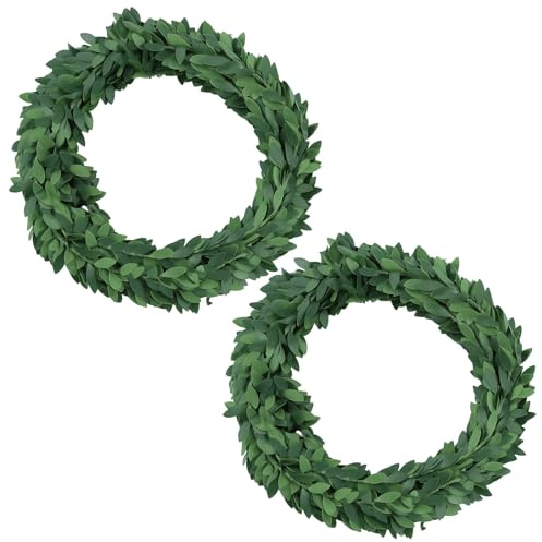 2 Pack of 7.5m/ 24.6Ft Ivy Garland, Fake Vines with Lifelike Leaves, Realistic Aesthetics, Artificial Ivy Garlands for Wedding Decor, Party Venue, Home Wall and Cafe Ambiance