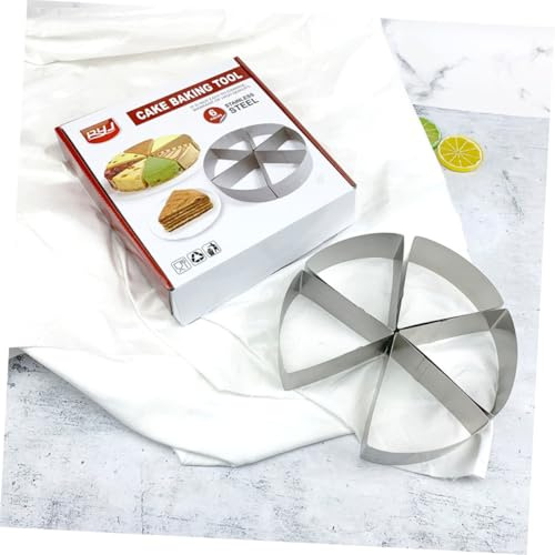 FIXOSHEE 6 Pezzi Stampi in Acciaio Inossidabile per Taglio Torte Rotonde e Mousse Resistente Alte Temperature Riutilizzabile per Dolci Pasta e Formaggi Utensile da Cucina Multifunzione