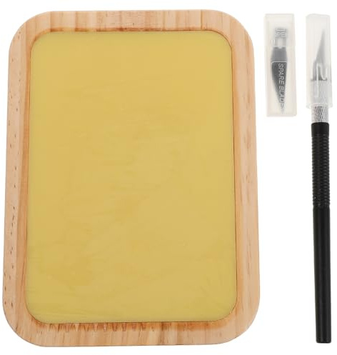 Mikikit Strumenti per Intaglio Carta Piastra Cera Inclusa Coltello Artigianale Tradizionale per Fiori Finestra Hobby Rilassante per Decorazioni Casa e Artigianato