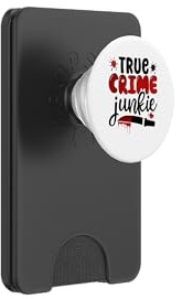 true crime junkie serial killer criminal tv murder shows PopSockets PopWallet for MagSafe