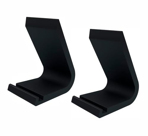 CreaTech Solutions Soporte Para Vinilo Minimalista/Soporte Para Discos de Vinilos/Expositor de Vinilos Decorativo/Estante Moderno Para Discos de Vinilo Pack 2