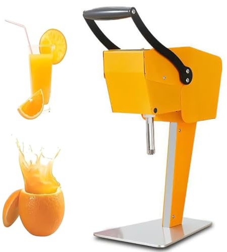 Exprimidor De Cítricos Comercial, Máquina Extractora De Exprimidor De Naranjas Eléctrica Con Descorazonador Y Cuchillas Dobles, Exprimido Eficiente 10s, No Requiere Pelado, Para Frutas