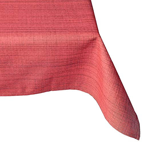 heimtexland ® Outdoor-Tischwäsche Meliert Garten Deko Tischdecke 130x160 Beere Typ645