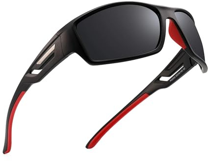 PUKCLAR Polarised Sports Sunglasses for Men Women Driving Sunglasses Cycling Running Fishing Goggles Frame
