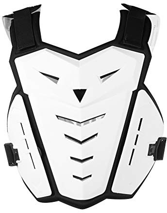 Wakects Motorcycle Protector Vest, Back Spine Protector Motorbike Vest for Indoor and Outdoor Use, White