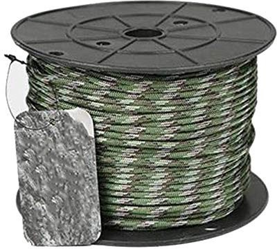 ZHWNGXOlian Cuerda De Paraguas Multifuncional para Exteriores De 9 Núcleos Hecha De Cuerda De Nylon De 100 M con Un Grosor De 4 mm Y Una Carga Máxima De 292 Kg(Color:Negro)