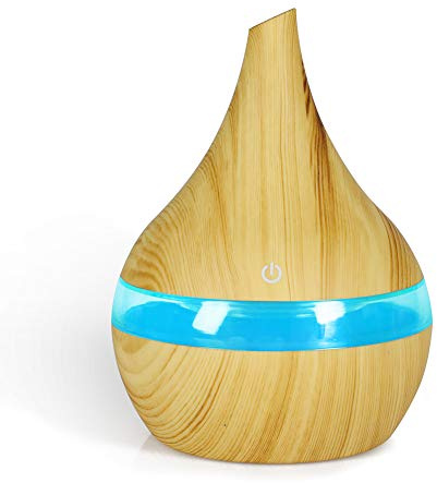 Aroma Diffuser,300ml Aromatherapie Luftbefeuchter mit 7 Farben LED Lichter,Diffusor Duftlampen BPA-Free Humidifier für ätherische öle Raumbefeuchter für Kinderzimmer Schlafzimmer Raum Büro Yoga Spa