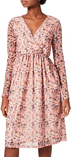 NA-KD Vestido de Malla Cruzada reciclada Informal, Rosa, 46 para Mujer