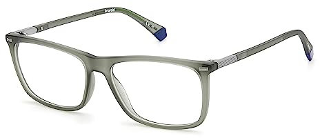 POLAROID Brillengestell (Model PLD D430) für Herren, Rechteckig, gefertigt aus Eco polyamide (inklusive Brillenetui)