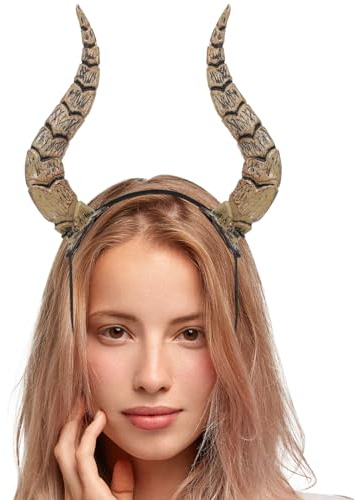 MAGICLULU 1 Stück Halloween Hörner Gothic Antilopen Horn Stirnband Teufel Hörner Stirnband Für Party Cosplay