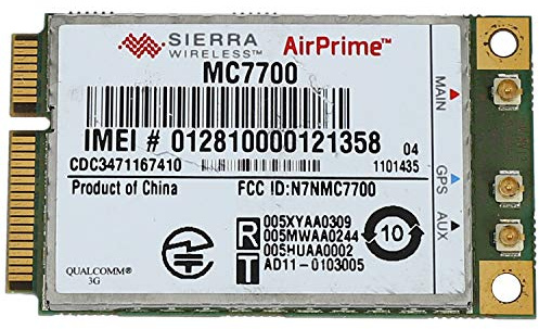 OFFPENSIG Tarjeta WWAN MC7700 3G / 4G Desbloqueada para AirPrime, MóDulo GPS 4G / 3G LTE/FDD/WCDMA/Edge de 100 Mbps para/Linux