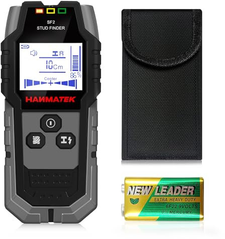 Rilevatore, Sensore Elettronico 4 In 1, Scanner da Parete, Rilevatore Tubi Metallici con Display LCD per Rilevare Legno, Metallo，Cavi Nel Muro e Magnetico O Non Magnetico