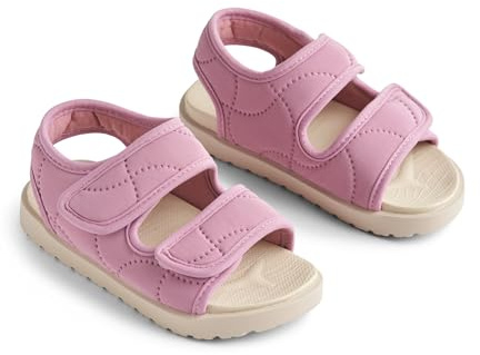 Wheat Unisex barn tåfri sandal hälsosam hållbar tack vare återvunna material lära-gå-sko, 1161 Vår lila, 25 EU