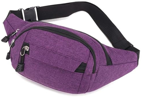 Gürteltasche Bauchtasche, Hüfttasche Bauchtasche Wasserdicht Gürteltasche Gurt Verstellbarer, wasserdichte Bauchtasche Geeignet Unisex für Sport Outdoor Reisen Wandern Laufen Joggen (lila)