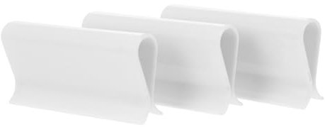 CORHAD 3stücke Teiliges Weiße Vorhang-Clips R-Form Stabile Office-rollos Befestigung Zubehör Für Fensterdekoration Leicht Und Wiederverwendbar Langlebige Gardinenhalteklammern