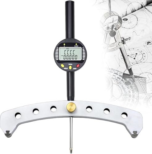 Digital Radius Gauge,High Accuracy Electronic Radius Indicator Tool,Measuring Radius 450 Mm - 2500 Mm,With 200mm Measuring Jaw,Radius Measurement Tool