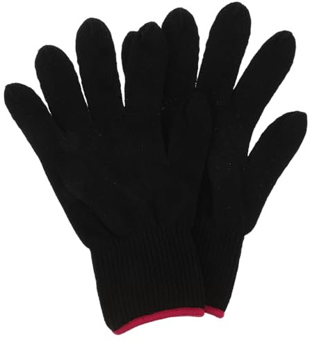 FOMIYES Heat Resistant Gloves for Curling Wand Styling Mitts for Hair Drying Barber Shop Use Heat Blocking Protection