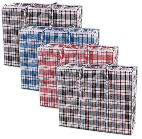 5 PACK laundry bags Strong Extra large Jumbo Storage Laundry zipped bag Reusable 60 x 60cm
