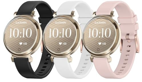 SUGARJAR Armband Kompatibel mit Garmin Lily 2/Lily 2 Active,14MM Sport Silikon Armband für Damen Herren