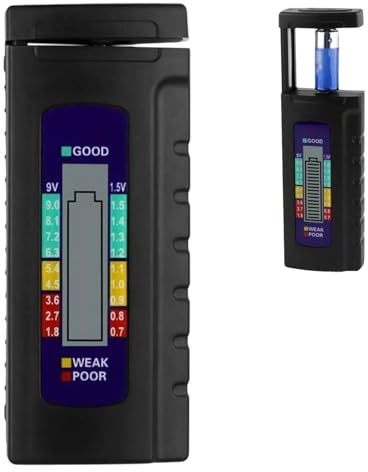 Digital Battery Tester,Universal Battery Tester Checker,Battery Volt Checker,Household Battery Checker, No.5, No.7, 1.5v Button Battery Tester, Multifunctional Button Cell Small Mini Battery Tester