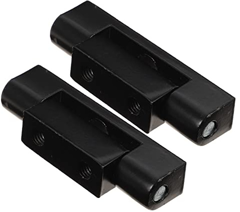 Didiseaon Charnières à Roulement Noir 2 Pièces en Alliage D'aluminium Robustes pour Portes D'armoires Industrielles, Remplacement Solide, Adaptées aux Armoires Haute et Basse Tension