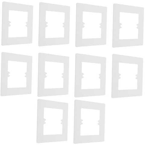 Tofficu 10piezas Cubiertas De Pvc Unid Para Placa De Pared Tipo Tapa Orificios Decorativas y Resistentes