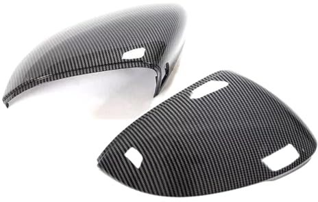 DIQXLGS Replacement Covers For VW For Golf 8 MK8 R GTI R-L&ine 2020-2023 For VW ID.3 2019-2023 Car Side Mirror Covers Caps W/Lane Assist Mirror Covers Caps(Carbon fiber)
