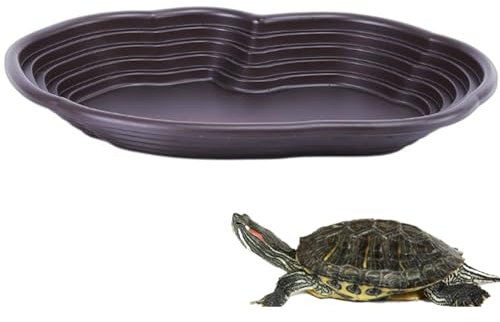 WBYNB Große Schildkröten-Badeschale, Große Schildkrötenbadewanne, Amphibien-Wasserschale, Große Schildkröten-Wasserschale Geeignet für Reptilien Zum Baden, Ausruhen, Fressen Usw (B)