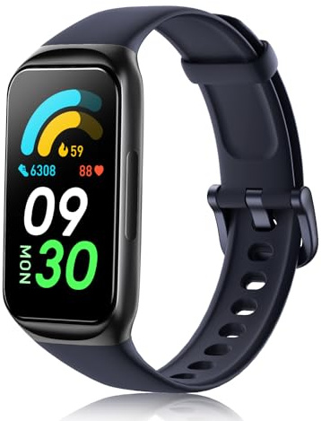 AKEDA Smart Watch 1.47'' Full Touch Screen, Fitness Tracker with Heart Rate, Sleep & Step Counter, Waterproof Sports Wristband, Long Battery Life – for Fitness, Work, Travel & Outdoor Training