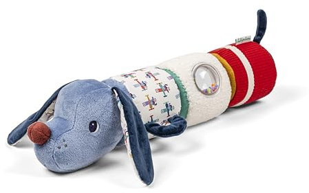 Lilliputiens - Rodillo sonoro 4 en 1 con sonajeros y cilindros para montar - Juguete de estimulación para bebés Jules el perro - Estimula la motricidad y los sentidos - A partir de 6 meses - 34 cm