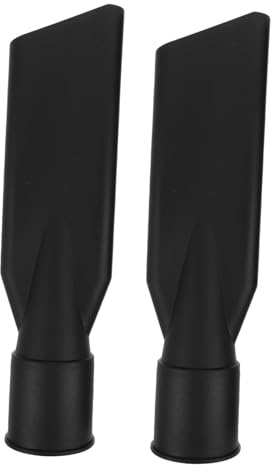 IMIKEYA 2pcs Vacuum Cleaner Crevice Tool Nozzle with Ergonomic Design and Enhanced Suction Efficiency, Black Plastic Flat Mouth Attachment for Cleaning in Narrow Gaps and Diverse