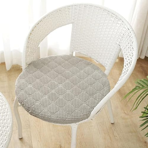 YSZBD Rund Stuhlkissen 6er 4er 2er Set, Weiche Stuhlkissen Waschbar Sitzkissen Stuhl rutschfest,Cordstoff Sitzpolster Stuhlauflage Bodenkissen Für Esszimmer Garten(G,4er Set 40cm)