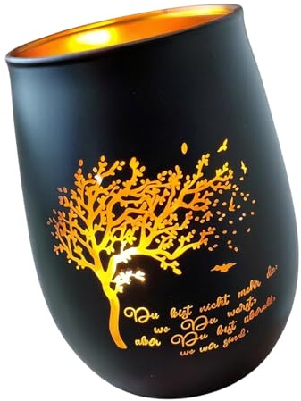 PANGBOER Elegante Lampada commemorativa con Luce da lutto per Esterni intagliata fine Regali funebri per i sopravvissuti Regali consolazione Luce da lutto