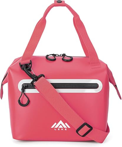 Lekesky Sac Glacière Isotherme 12L, Glacière Souple Étanche et Anti-Fuite avec Cadre Métallique, Sac Repas Portable pour Pique-Nique, Plage, Camping et Voyage