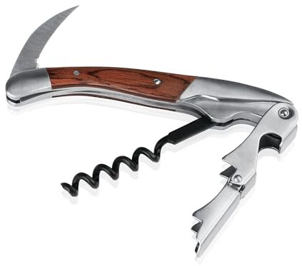 WAS Cavatappi da Sommelier/Coltello da Sommelier: Tagliacapsule, Cavatappi e apribottiglie