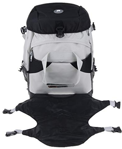 perfk Rollschuh -Rucksack für Inline-Skates oder Schlittschuhe, Schwarz