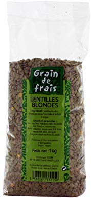 Lentilles blondes Grains de Frais - 1 kg